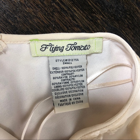 Flying Tomato Cream Velvet Burnout Dress - Picture 7 of 7